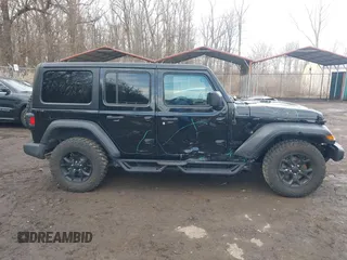 2022 Jeep Wrangler Unlimited Sport S with VIN 1C4HJXDG1NW141244, listed as a IAAI auction lot 41532388 with 27,829 mi miles. Bid and sale history available at carsss.com. Image 13.