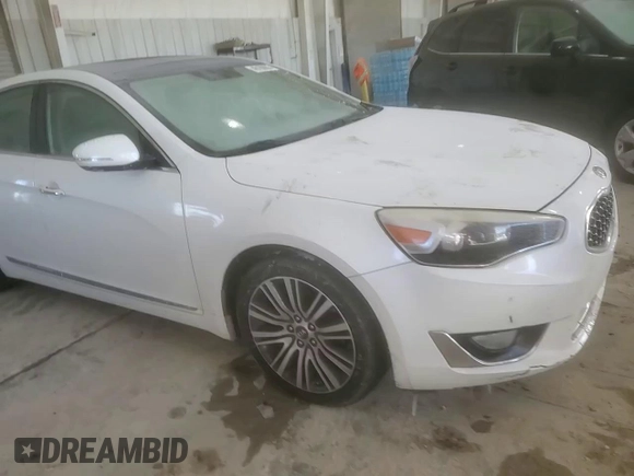 2015 Kia Cadenza Premium with VIN KNALN4D72F5194052, listed as a Copart auction lot 46160655 with 188,667 mi miles and Salvage Title. Bid and sale history available at carsss.com. Image 10.