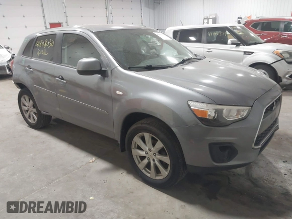 2015 Mitsubishi Outlander Sport ES with VIN 4A4AR3AU0FE014305, listed as a IAAI auction lot 41808030 with 90,753 mi miles. Bid and sale history available at carsss.com. Image 1.
