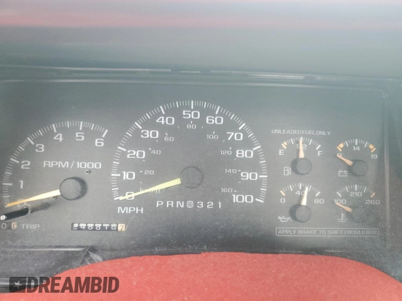 1996 Chevrolet Silverado 1500 with VIN 1GCEC14W4TZ229105, listed as a Copart auction lot 47544315 with 248,818 mi miles and Salvage Title. Bid and sale history available at DreamBid. Image 9.