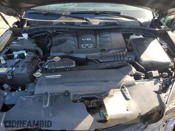 2022 Infiniti QX80 PREMIUM SELECT with VIN JN8AZ2AF0N9744083, listed as a Copart auction lot 85163084 with 0 mi miles and Salvage Title. Bid and sale history available at carsss.com. Image 13.
