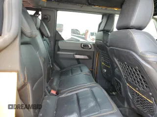 2021 Ford Bronco with VIN 1FMEE5DP9MLA93791, listed as a Copart auction lot 49489765 with 58,427 mi miles and Salvage title. Bid and sale history available at DreamBid. Image 10.
