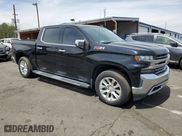 2019 Chevrolet Silverado 1500 LTZ with VIN 3GCUYGED7KG190585, listed as a Copart auction lot 54433485 with 49,041 mi miles and Salvage Title. Bid and sale history available at DreamBid. Image 4.