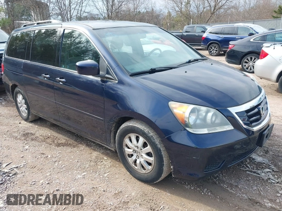2008 Honda Odyssey EX with VIN 5FNRL384X8B041143, listed as a IAAI auction lot 42085191 with 218,724 mi miles. Bid and sale history available at carsss.com. Image 1.