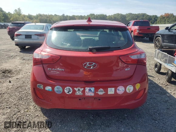 2013 Hyundai Elantra GT with VIN KMHD35LE4DU082855, listed as a Copart auction lot 71051354 with 127,040 mi miles and Salvage Title. Bid and sale history available at carsss.com. Image 6.