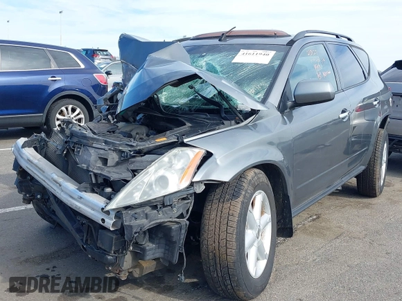 2005 Nissan Murano SL z VIN JN8AZ08W65W412340, wystawiony jako IAAI lot #41611940 z przebiegiem 130 861 mil mil oraz . Historia ofert i sprzedaży dostępna na DreamBid. Obrazek 2.