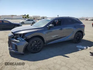 2024 Lexus RX 500h F Sport Performance with VIN 2T2BCMEA1RC020345, listed as a Copart auction lot 57066755 with 3,148 mi miles and Salvage title. Bid and sale history available at DreamBid. Image 1.