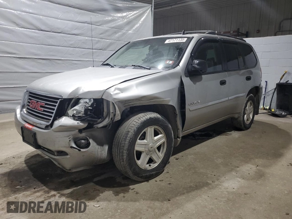 2006 GMC Envoy SLE z VIN 1GKDT13S162314222, wystawiony jako Copart lot #47171135 z przebiegiem 120 677 mil mil oraz Szkoda całkowita • Salvage title. Historia ofert i sprzedaży dostępna na DreamBid. Obrazek 1.