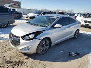 2013 Hyundai Elantra Coupe GS with VIN KMHDH6AEXDU016661, listed as a Copart auction lot 46449585 with 107,660 mi miles and Salvage Title. Bid and sale history available at carsss.com. Image 1.