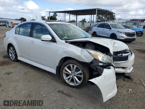 2013 Subaru Legacy Limited with VIN 4S3BMBP60D3033202, listed as a Copart auction lot 56413835 with 131,161 mi miles and Salvage title. Bid and sale history available at DreamBid. Image 4.