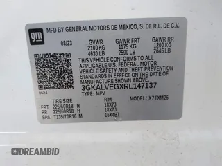 2024 GMC Terrain SLT z VIN 3GKALVEGXRL147137, wystawiony jako IAAI lot #42160943 z przebiegiem 21 862 mil mil oraz . Historia ofert i sprzedaży dostępna na DreamBid. Obrazek 9.