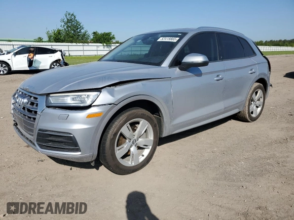 2018 Audi Q5 Premium with VIN WA1ANAFY9J2015010, listed as a Copart auction lot 52415665 with 103,420 mi miles and Salvage Title. Bid and sale history available at carsss.com. Image 1.
