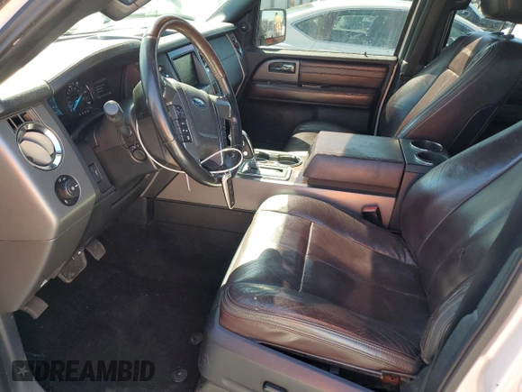 2015 Ford Expedition Max Platinum with VIN 1FMJK1MT0FEF33093, listed as a Copart auction lot 47440495 with 154,287 mi miles and Salvage title. Bid and sale history available at DreamBid. Image 7.