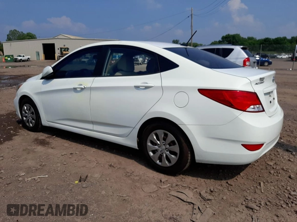 2016 Hyundai Accent SE with VIN KMHCT4AE2GU943446, listed as a Copart auction lot 59987253 with 21,654 mi miles. Bid and sale history available at carsss.com. Image 2.