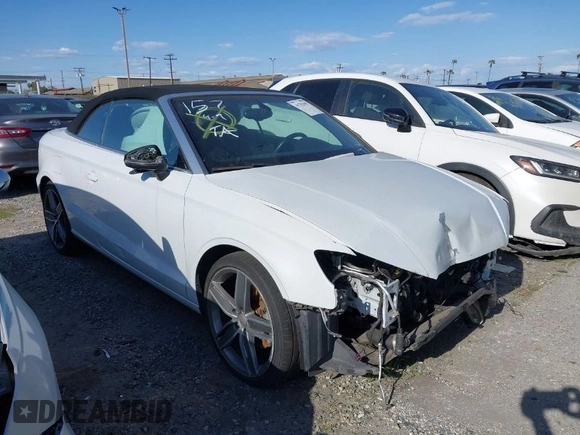 2015 Audi A3 1.8T Premium Plus with VIN WAU5CLFF5F1116546, listed as a IAAI auction lot 41782505 with 55,712 mi miles. Bid and sale history available at carsss.com. Image 1.