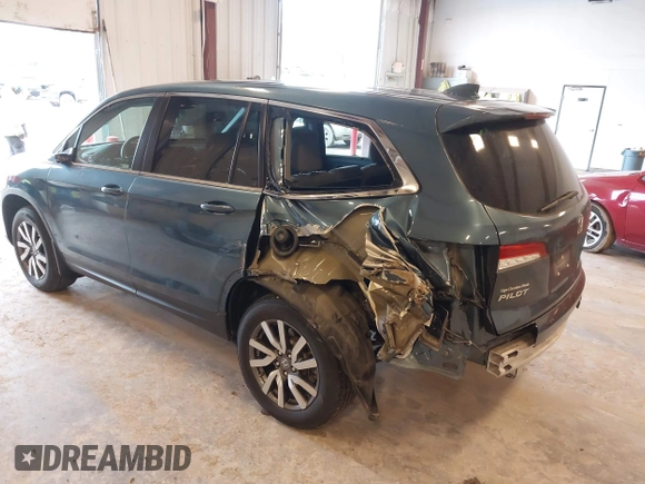 2021 Honda Pilot EX-L z VIN 5FNYF6H54MB082455, wystawiony jako IAAI lot #42343787 z przebiegiem 25 954 mil mil oraz . Historia ofert i sprzedaży dostępna na DreamBid. Obrazek 3.