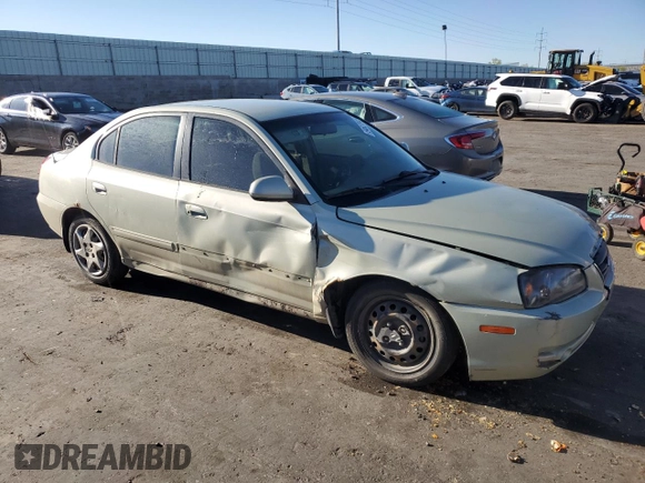 2004 Hyundai Elantra GLS z VIN KMHDN46D64U919337, wystawiony jako Copart lot #54627945 z przebiegiem 184 087 mil mil oraz Szkoda całkowita • Salvage title. Historia ofert i sprzedaży dostępna na DreamBid. Obrazek 4.