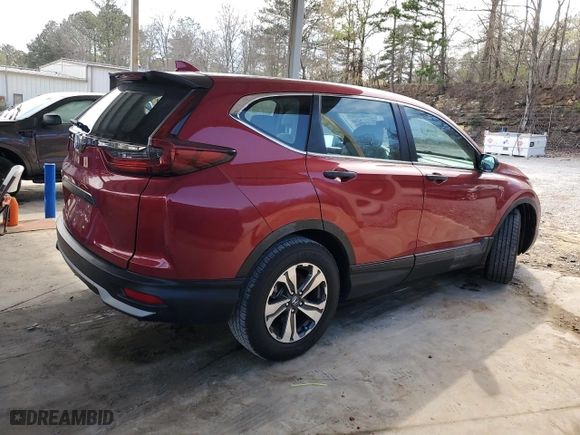 2020 Honda CR-V LX with VIN 2HKRW1H23LH405519, listed as a Copart auction lot 50700605 with 73,611 mi miles and Clean Title. Bid and sale history available at carsss.com. Image 3.