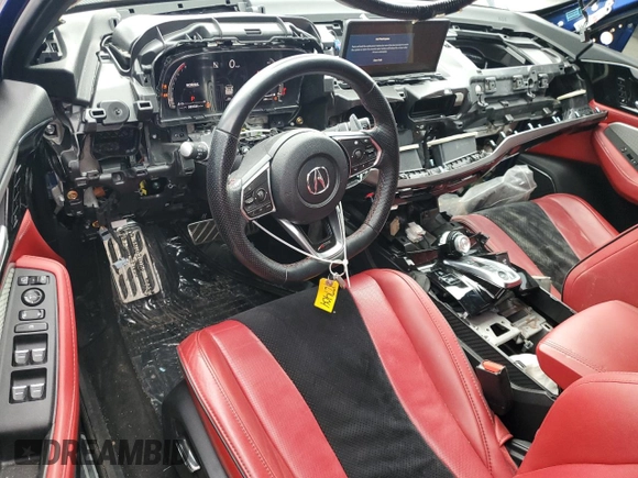 2022 Acura MDX w/A-Spec Package with VIN 5J8YE1H0XNL035540, listed as a Copart auction lot 51277775 with 33,724 mi miles and Salvage Title. Bid and sale history available at carsss.com. Image 8.