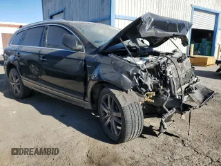 2015 Audi Q7 Premium Plus with VIN WA1LGAFE9FD002987, listed as a Copart auction lot 82804814 with Not Provided miles and Salvage Title. Bid and sale history available at DreamBid. Image 4.