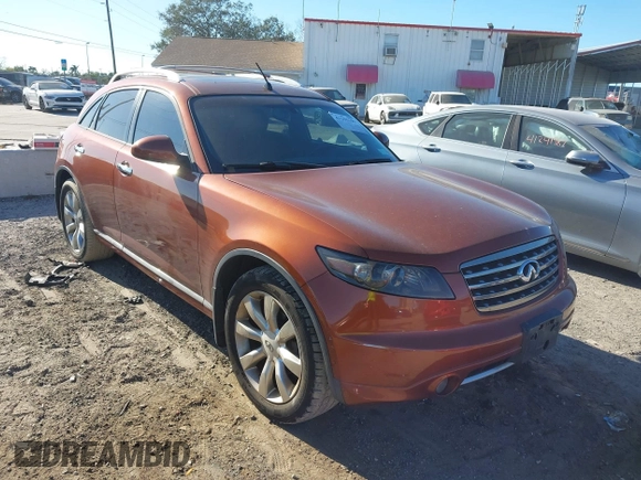 2007 Infiniti FX with VIN JNRAS08W07X202006, listed as a IAAI auction lot 41255199 with 145,291 mi miles and . Bid and sale history available at DreamBid. Image 1.