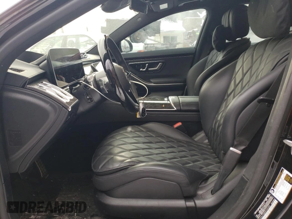 2023 Mercedes-Benz S-Class S 580 with VIN W1K6G7GB0PA183383, listed as a Copart auction lot 45515515 with 22,298 mi miles and Salvage Title. Bid and sale history available at carsss.com. Image 7.