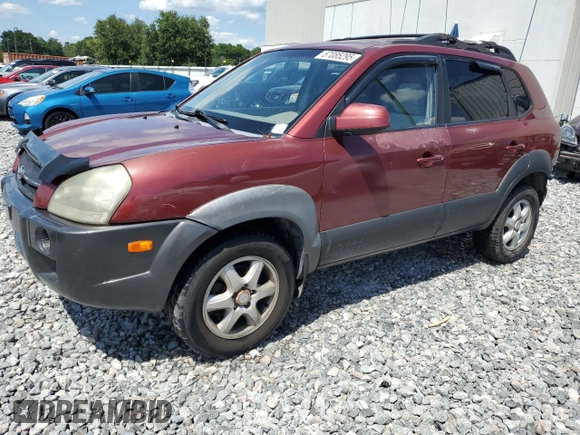 2005 Hyundai Tucson GLS с VIN KM8JN12D55U215817, выставлен на аукционе Copart как лот 57085295 с пробегом 110 863 миль миль и Списание • Salvage title. История ставок и продаж доступна на DreamBid. Изображение 1.