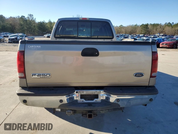 2006 Ford Super Duty F-250 XL with VIN 1FTSW20566EA23244, listed as a Copart auction lot 86589864 with 150,803 mi miles and Salvage Title. Bid and sale history available at carsss.com. Image 6.
