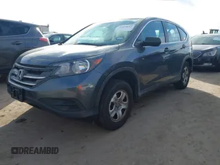 2013 Honda CR-V LX with VIN 3CZRM3H38DG708259, listed as a IAAI auction lot 41654647 with 141,855 mi miles. Bid and sale history available at carsss.com. Image 2.
