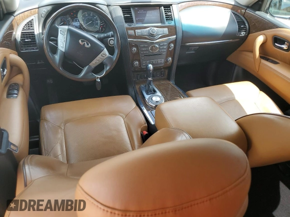 2016 Infiniti QX80 with VIN JN8AZ2ND0G9800289, listed as a Copart auction lot 55459735 with 172,998 mi miles and Clean Title. Bid and sale history available at carsss.com. Image 8.