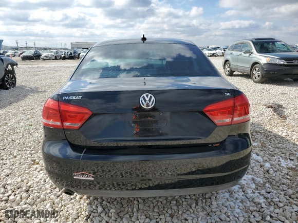 2013 Volkswagen Passat SE w/Sunroof with VIN 1VWBH7A38DC063299, listed as a Copart auction lot 87949495 with 0 mi miles and Salvage Title. Bid and sale history available at carsss.com. Image 6.