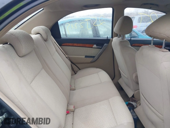 2007 Chevrolet Aveo LT with VIN KL1TG56677B153322, listed as a IAAI auction lot 41718496 with Not provided miles and . Bid and sale history available at DreamBid. Image 8.