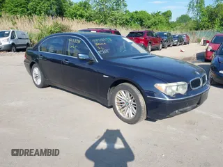 2005 BMW 7 Series 745Li with VIN WBAGN63515DS58163, listed as a IAAI auction lot 42564631 with 180,877 mi miles and . Bid and sale history available at DreamBid. Image 1.