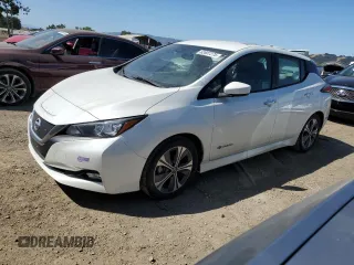 2019 Nissan LEAF SV with VIN 1N4AZ1CP9KC300801, listed as a Copart auction lot 62607275 with 57,739 mi miles and Salvage title. Bid and sale history available at DreamBid. Image 1.