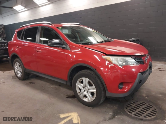 2014 Toyota RAV4 LE with VIN JTMBFREV2ED082264, listed as a IAAI auction lot 41878742 with 129,664 mi miles. Bid and sale history available at carsss.com. Image 1.