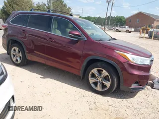 2014 Toyota Highlander Limited z VIN 5TDDKRFH1ES042761, wystawiony jako IAAI lot #42077158 z przebiegiem 122 966 mil mil oraz . Historia ofert i sprzedaży dostępna na DreamBid. Obrazek 1.