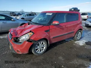 2012 Kia Soul + with VIN KNDJT2A6XC7417292, listed as a Copart auction lot 88309555 with 152,345 mi miles and Salvage Title. Bid and sale history available at carsss.com. Image 1.
