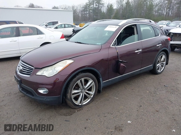 2012 Infiniti EX Journey with VIN JN1AJ0HR1CM451376, listed as a IAAI auction lot 41895135 with 165,592 mi miles. Bid and sale history available at carsss.com. Image 22.
