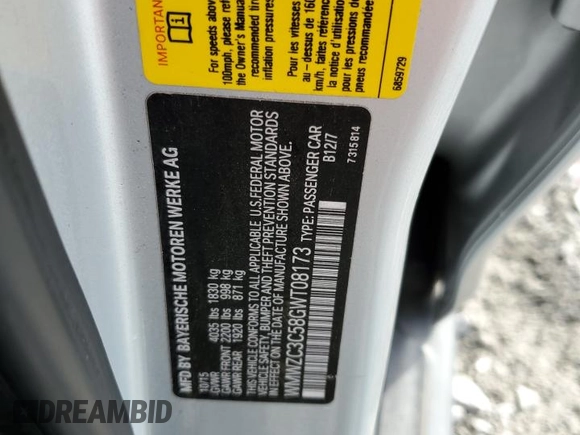 2016 MINI Countryman S with VIN WMWZC3C58GWT08173, listed as a Copart auction lot 44627235 with 76,814 mi miles and Salvage title. Bid and sale history available at DreamBid. Image 15.