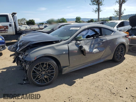 2023 Lexus RC 350 F Sport z VIN JTHGZ5DC5P5011948, wystawiony jako Copart lot #54152055 z przebiegiem 7 227 mil mil oraz Szkoda całkowita • Salvage title. Historia ofert i sprzedaży dostępna na DreamBid. Obrazek 1.