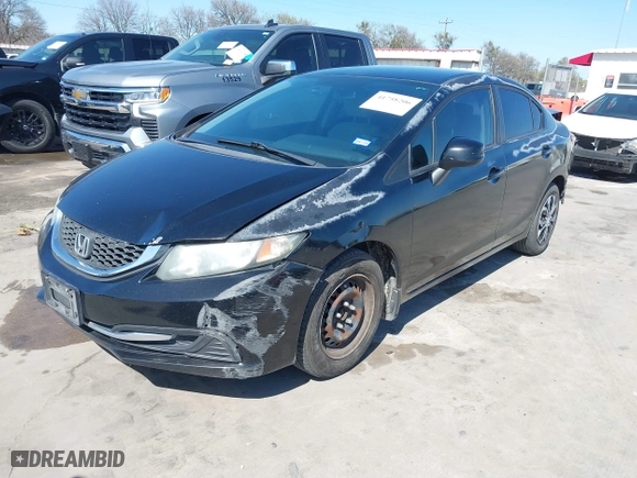 2013 Honda Civic Sdn LX with VIN 2HGFB2F56DH515297, listed as a IAAI auction lot 41758206 with 162,188 mi miles. Bid and sale history available at carsss.com. Image 23.