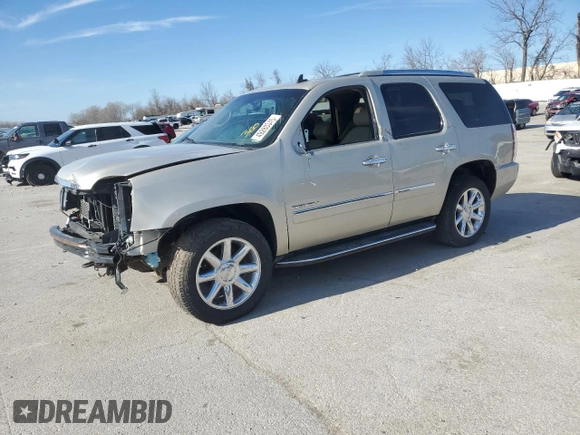 2013 GMC Yukon Denali with VIN 1GKS2EEF2DR149576, listed as a Copart auction lot 49280345 with 151,075 mi miles and Salvage Title. Bid and sale history available at carsss.com. Image 1.