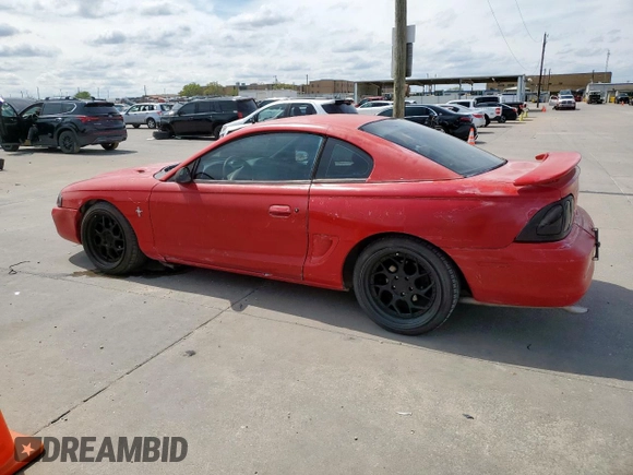 1995 Ford Mustang with VIN 1FALP4041SF262621, listed as a Copart auction lot 50466635 with 147,042 mi miles and Clean Title. Bid and sale history available at carsss.com. Image 2.