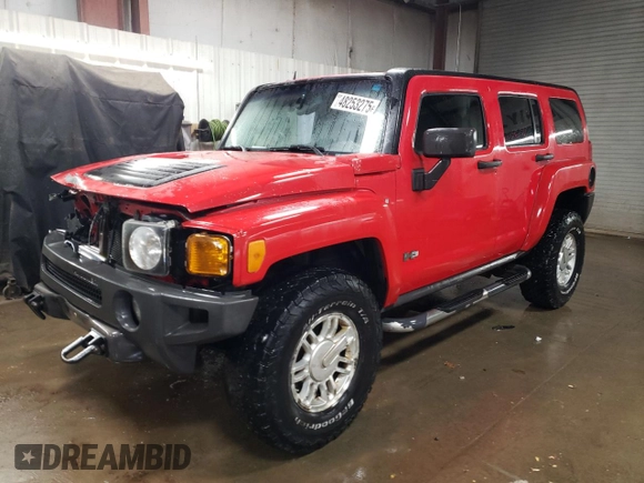 2006 Hummer H3 with VIN 5GTDN136768284402, listed as a Copart auction lot 48253275 with 247,733 mi miles and Salvage Title. Bid and sale history available at carsss.com. Image 1.
