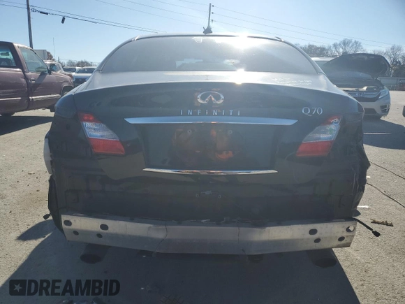2014 Infiniti M37 with VIN JN1BY1AP2EM260101, listed as a Copart auction lot 82751744 with 142,099 mi miles and Salvage Title. Bid and sale history available at carsss.com. Image 6.