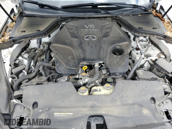 2021 Infiniti Q50 Luxe with VIN JN1EV7BR5MM753035, listed as a Copart auction lot 58970045 with 62,927 mi miles and Salvage title. Bid and sale history available at DreamBid. Image 11.