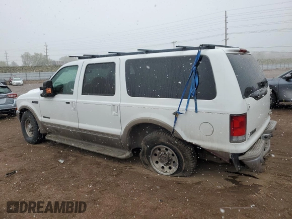 2001 Ford Excursion Limited z VIN 1FMNU42F01ED72943, wystawiony jako Copart lot #53872445 z przebiegiem 195 219 mil mil oraz Szkoda całkowita • Salvage title. Historia ofert i sprzedaży dostępna na DreamBid. Obrazek 2.