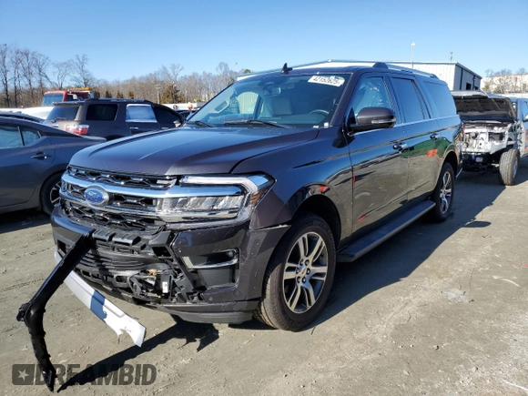 2024 Ford Expedition Max Limited с VIN 1FMJK2A8XREA36711, выставлен на аукционе Copart как лот 42152625 с пробегом 33 805 миль миль и Списание • Salvage title. История ставок и продаж доступна на DreamBid. Изображение 1.