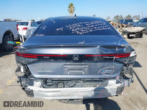 2023 Honda Accord Touring with VIN 1HGCY2F88PA030867, listed as a IAAI auction lot 41344807 with 19,745 mi miles and . Bid and sale history available at DreamBid. Image 17.