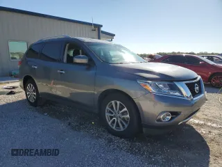 2016 Nissan Pathfinder SV with VIN 5N1AR2MNXGC618121, listed as a Copart auction lot 49556115 with 97,409 mi miles and Salvage Title. Bid and sale history available at carsss.com. Image 4.
